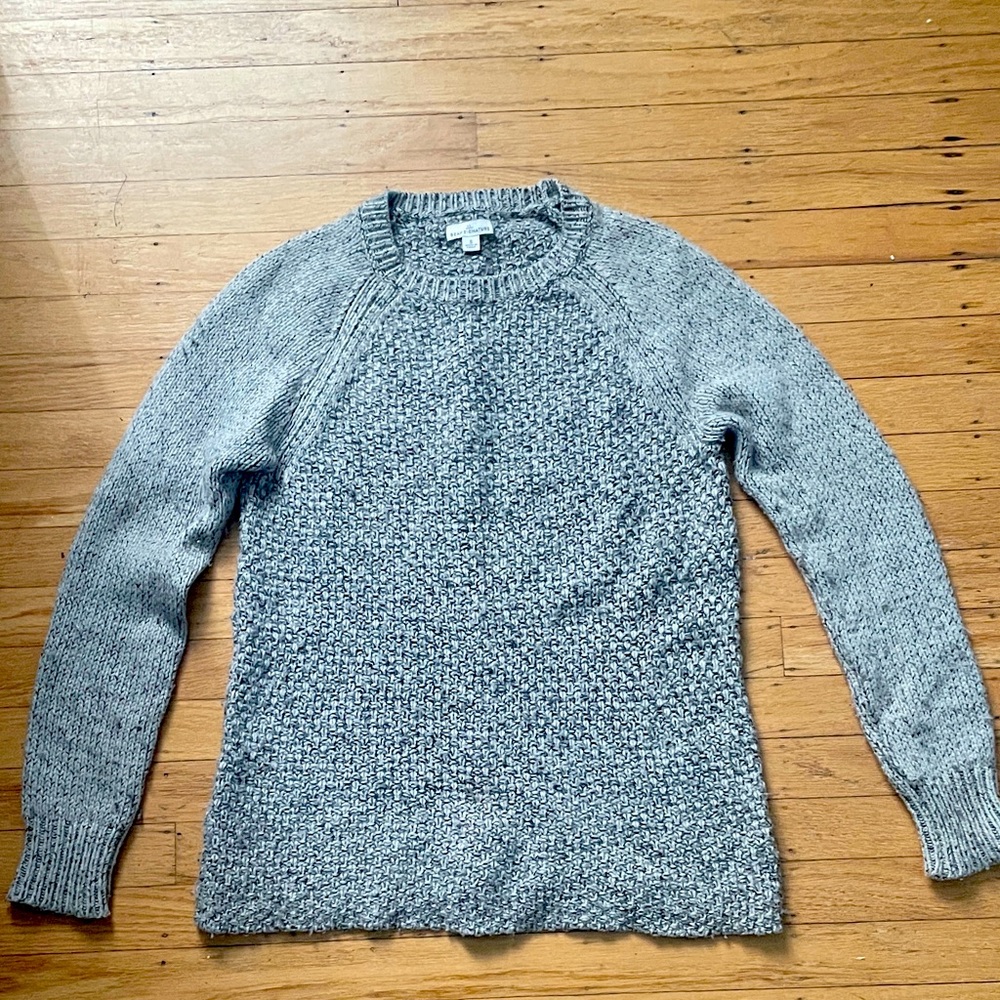 L.L. Bean womens signature Heather Gray Crewneck Sweater